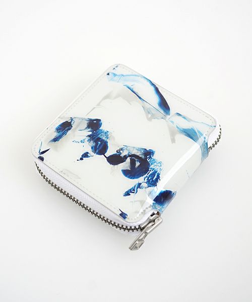 macromauro×Palm maisonマクロマウロ×パームメゾン Palm maison original high paint wallet blue