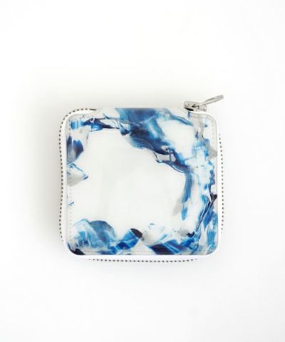 macromauro マクロマウロ paint wallet O [BLUE] palm maison
