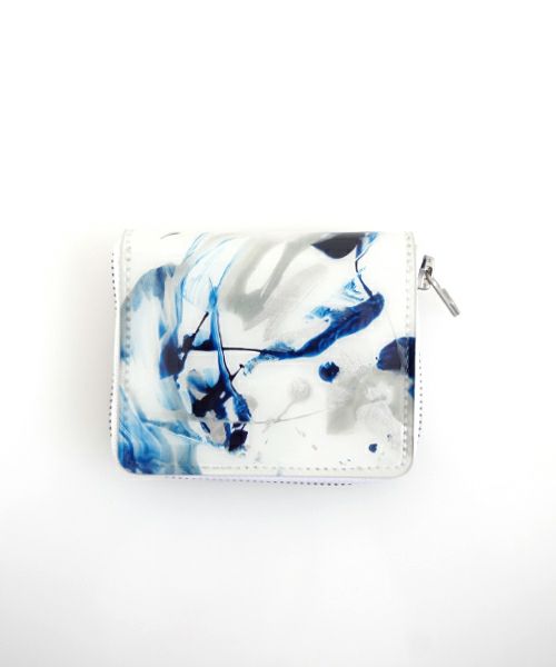  macromauro×Palm maisonマクロマウロ×パームメゾン Palm maison original high paint wallet O blue