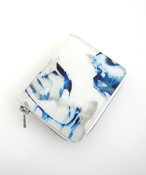  macromauro×Palm maisonマクロマウロ×パームメゾン Palm maison original high paint wallet O blue
