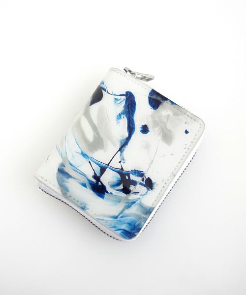  macromauro×Palm maisonマクロマウロ×パームメゾン Palm maison original high paint wallet O blue