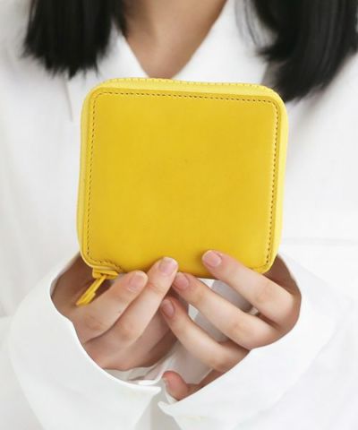 macromauro マクロマウロ<br>Kip Wallet[YELLOW]<br>キップウォレット 革財布