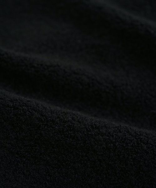 VU ヴウ boa v vest [BLACK］ボア Vネックベスト vu-cut-011