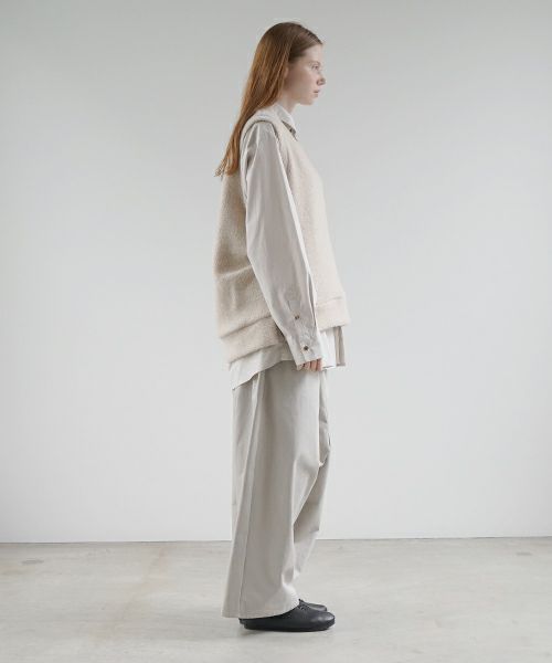 VU ヴウ boa v vest  [FIGARO］ボア Vネックベスト vu-cut-011