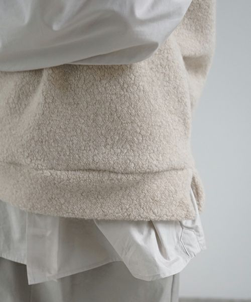 VU ヴウ boa v vest  [FIGARO］ボア Vネックベスト vu-cut-011