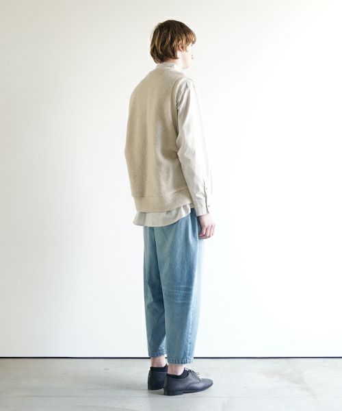 VU ヴウ boa v vest  [FIGARO］ボア Vネックベスト vu-cut-011