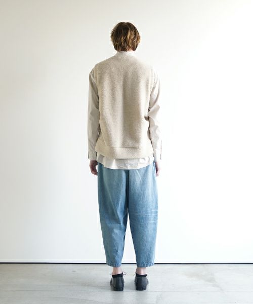 VU ヴウ boa v vest  [FIGARO］ボア Vネックベスト vu-cut-011