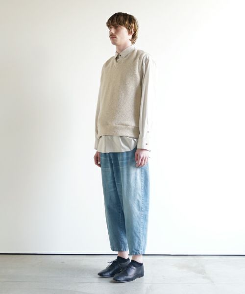 VU ヴウ boa v vest  [FIGARO］ボア Vネックベスト vu-cut-011