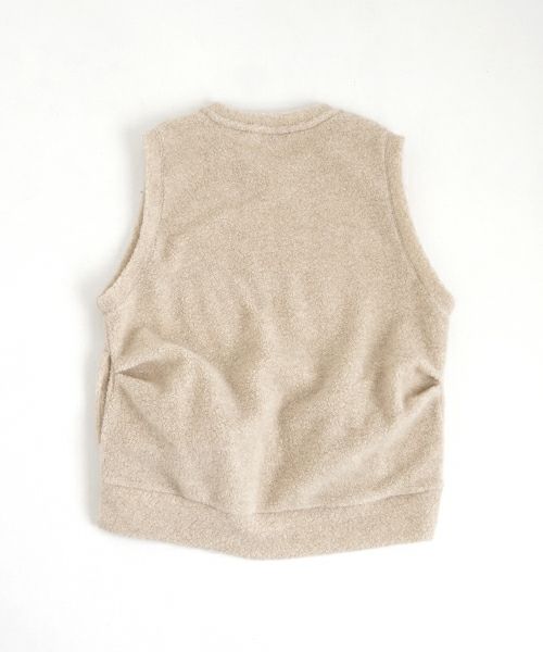 VU ヴウ boa v vest  [FIGARO］ボア Vネックベスト vu-cut-011