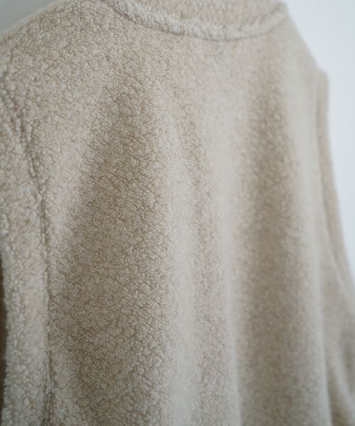 VU ヴウ boa v vest  [FIGARO］ボア Vネックベスト vu-cut-011