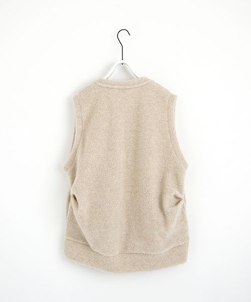 VU ヴウ boa v vest  [FIGARO］ボア Vネックベスト vu-cut-011
