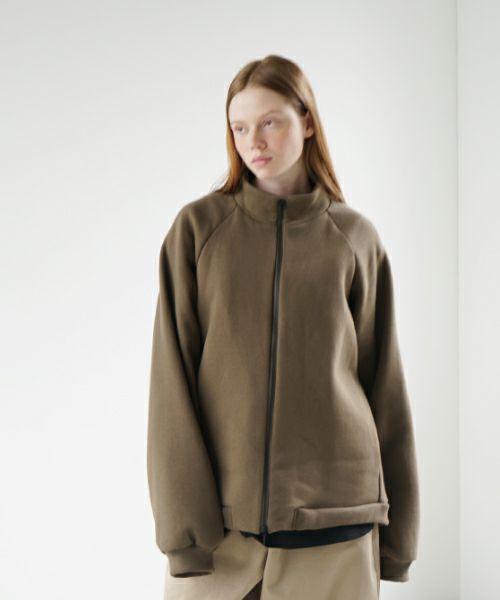 VU ヴウ fleece blouson  [OLIVE] 裏毛ブルゾン vu-cut-010