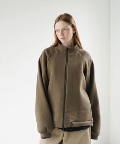 VU ヴウ fleece blouson  [OLIVE] 裏毛ブルゾン vu-cut-010
