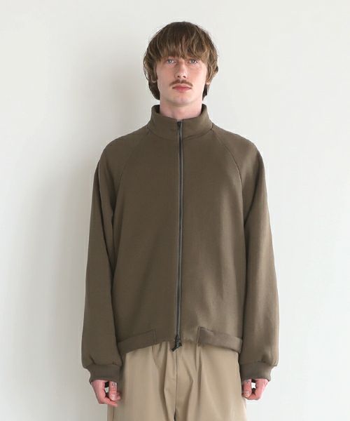 VU ヴウ fleece blouson  [OLIVE] 裏毛ブルゾン vu-cut-010