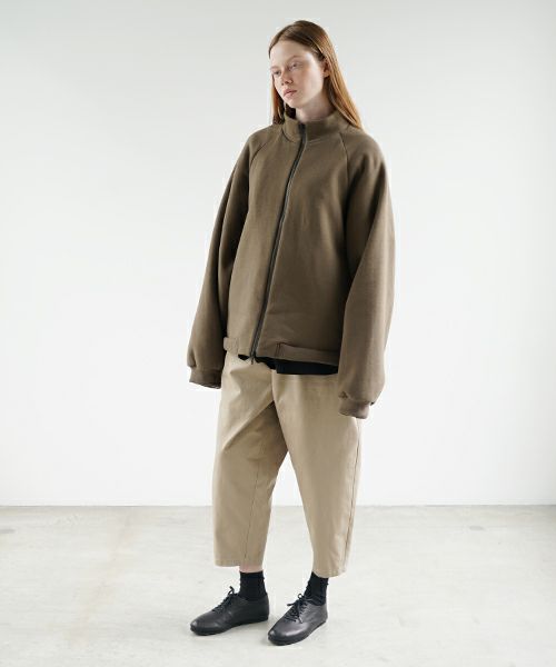 VU ヴウ fleece blouson  [OLIVE] 裏毛ブルゾン vu-cut-010