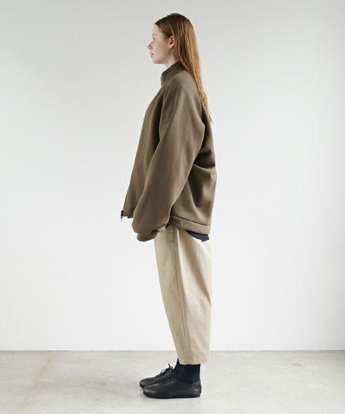 VU ヴウ fleece blouson  [OLIVE] 裏毛ブルゾン vu-cut-010