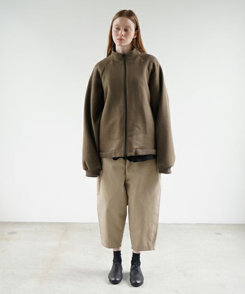 VU ヴウ fleece blouson  [OLIVE] 裏毛ブルゾン vu-cut-010