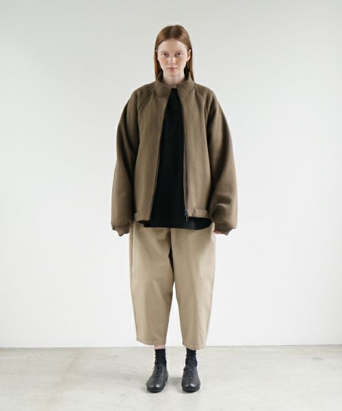 VU ヴウ fleece blouson  [OLIVE] 裏毛ブルゾン vu-cut-010