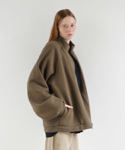 VU ヴウ fleece blouson  [OLIVE] 裏毛ブルゾン vu-cut-010