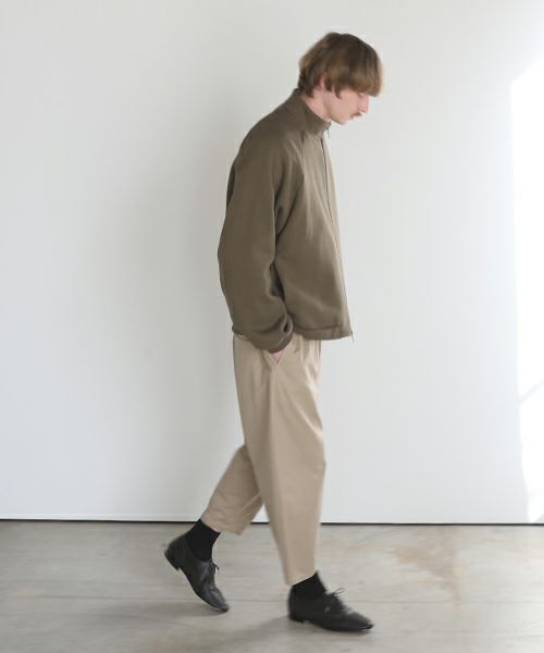 VU ヴウ fleece blouson  [OLIVE] 裏毛ブルゾン vu-cut-010