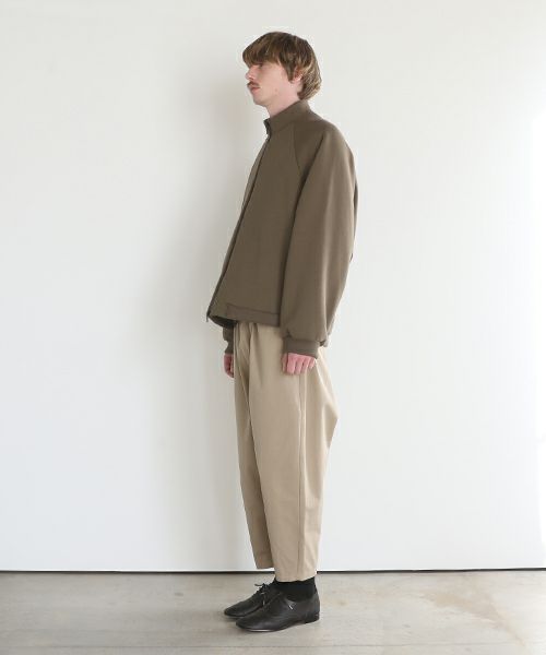 VU ヴウ fleece blouson  [OLIVE] 裏毛ブルゾン vu-cut-010
