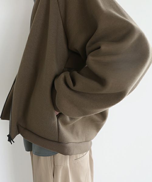 VU ヴウ fleece blouson  [OLIVE] 裏毛ブルゾン vu-cut-010