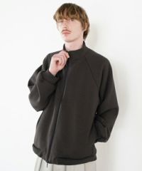 VU ヴウ fleece blouson  [CHARCOAL] 裏毛ブルゾン vu-cut-010