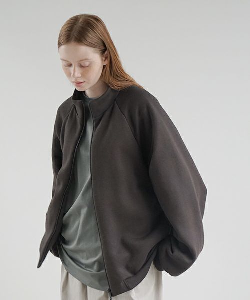 VU ヴウ fleece blouson  [CHARCOAL] 裏毛ブルゾン vu-cut-010