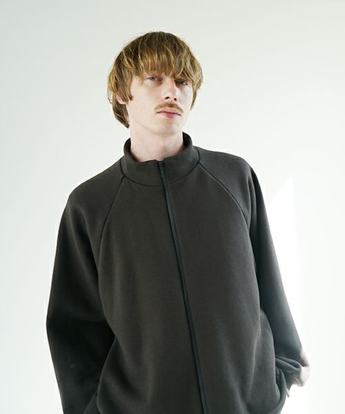 VU ヴウ fleece blouson  [CHARCOAL] 裏毛ブルゾン vu-cut-010