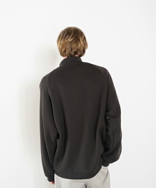 VU ヴウ fleece blouson  [CHARCOAL] 裏毛ブルゾン vu-cut-010
