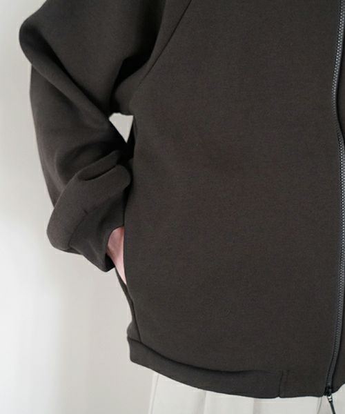 VU ヴウ fleece blouson  [CHARCOAL] 裏毛ブルゾン vu-cut-010