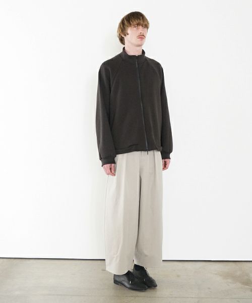 VU ヴウ fleece blouson  [CHARCOAL] 裏毛ブルゾン vu-cut-010