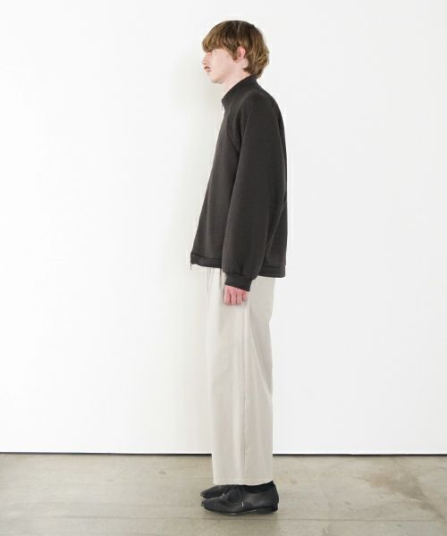 VU ヴウ fleece blouson  [CHARCOAL] 裏毛ブルゾン vu-cut-010