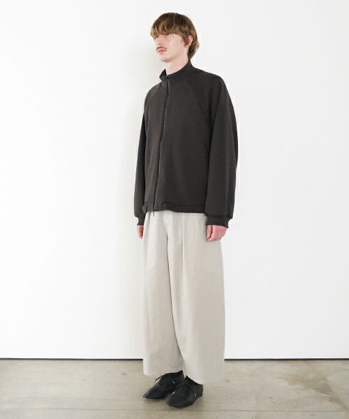 VU ヴウ fleece blouson  [CHARCOAL] 裏毛ブルゾン vu-cut-010