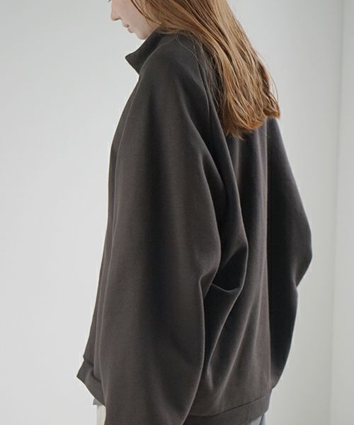 VU ヴウ fleece blouson  [CHARCOAL] 裏毛ブルゾン vu-cut-010