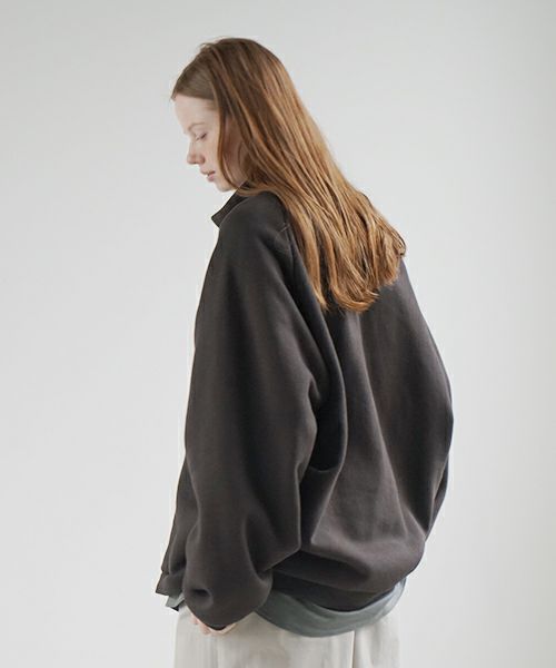 VU ヴウ fleece blouson  [CHARCOAL] 裏毛ブルゾン vu-cut-010