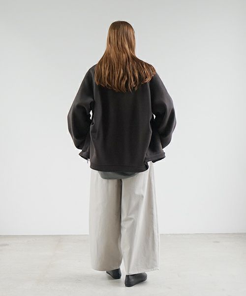 VU ヴウ fleece blouson  [CHARCOAL] 裏毛ブルゾン vu-cut-010