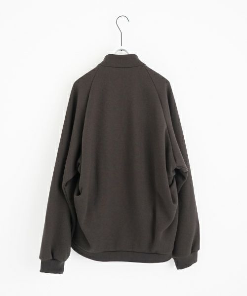 VU ヴウ fleece blouson  [CHARCOAL] 裏毛ブルゾン vu-cut-010