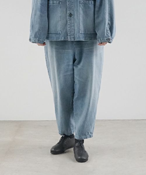 VU ヴウ vintage denim cropped pants [VINAGE BLUE] ヴィンテージデニム クロップドパンツ vu-pnt-005