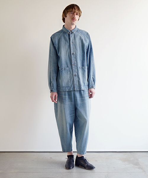 VU ヴウ vintage denim cropped pants [VINAGE BLUE] ヴィンテージデニム クロップドパンツ vu-pnt-005