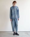 VU ヴウ vintage denim cropped pants [VINAGE BLUE] ヴィンテージデニム クロップドパンツ vu-pnt-005