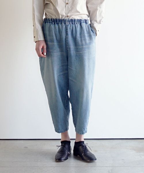 VU ヴウ vintage denim cropped pants [VINAGE BLUE] ヴィンテージデニム クロップドパンツ vu-pnt-005