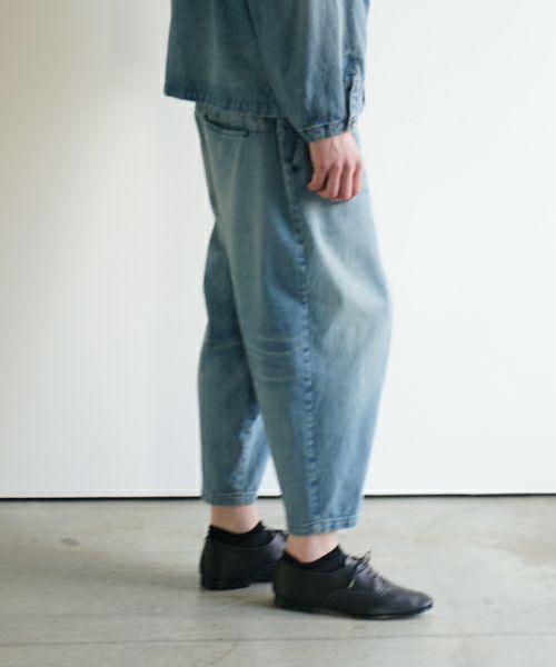 VU ヴウ vintage denim cropped pants [VINAGE BLUE] ヴィンテージデニム クロップドパンツ vu-pnt-005
