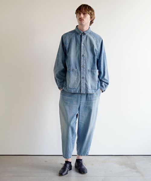 VU ヴウ vintage denim cropped pants [VINAGE BLUE] ヴィンテージデニム クロップドパンツ vu-pnt-005