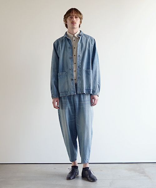 VU ヴウ vintage denim cropped pants [VINAGE BLUE] ヴィンテージデニム クロップドパンツ vu-pnt-005