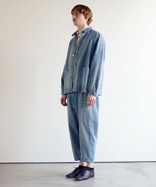 VU ヴウ vintage denim cropped pants [VINAGE BLUE] ヴィンテージデニム クロップドパンツ vu-pnt-005