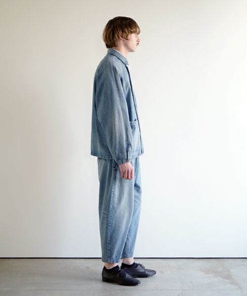 VU ヴウ vintage denim cropped pants [VINAGE BLUE] ヴィンテージデニム クロップドパンツ vu-pnt-005