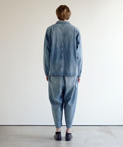 VU ヴウ vintage denim cropped pants [VINAGE BLUE] ヴィンテージデニム クロップドパンツ vu-pnt-005