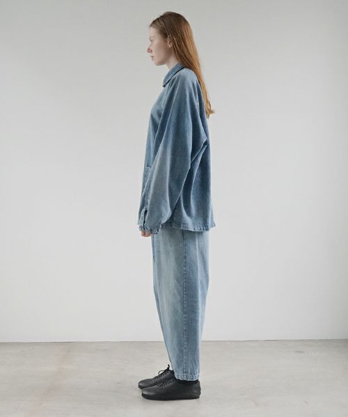 VU ヴウ vintage denim cropped pants [VINAGE BLUE] ヴィンテージデニム クロップドパンツ vu-pnt-005