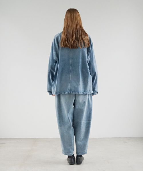 VU ヴウ vintage denim cropped pants [VINAGE BLUE] ヴィンテージデニム クロップドパンツ vu-pnt-005